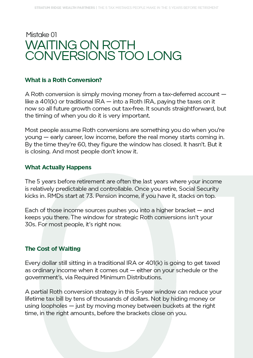 Lead-magnet page explaining who the retirement guide is for