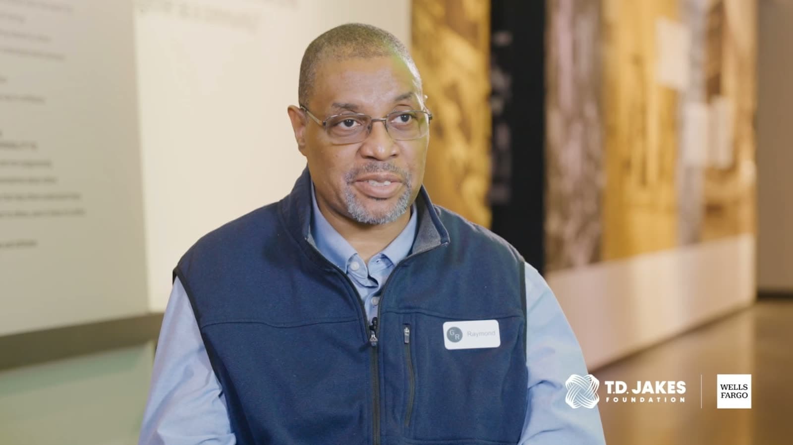 An interview inside the Greenwood Rising history center in Tulsa