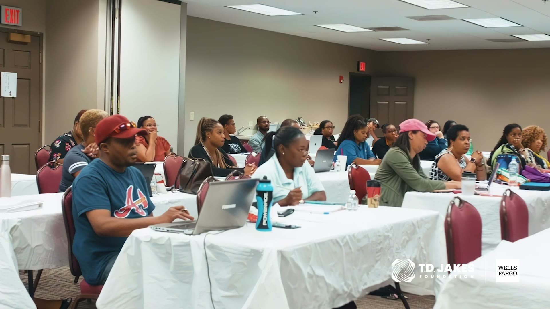 A financial education workshop in session